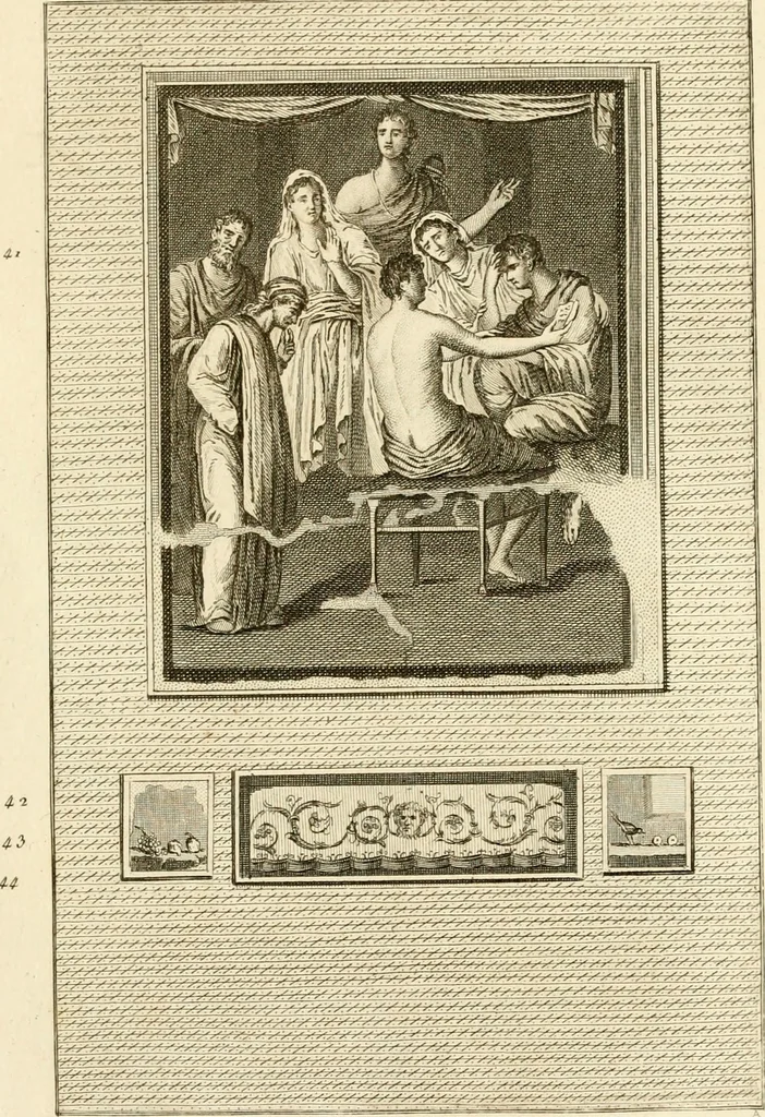 An illustration from Les antiquités d'Herculanum : avec leurs explications en françois, 1780, leaf 82