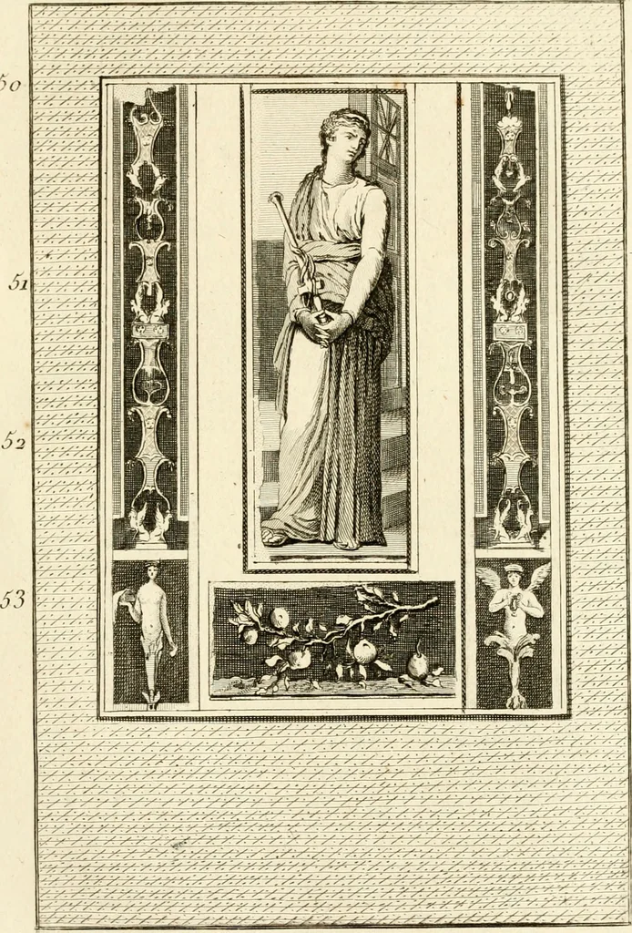 An illustration from Les antiquités d'Herculanum : avec leurs explications en françois, 1780, leaf 94