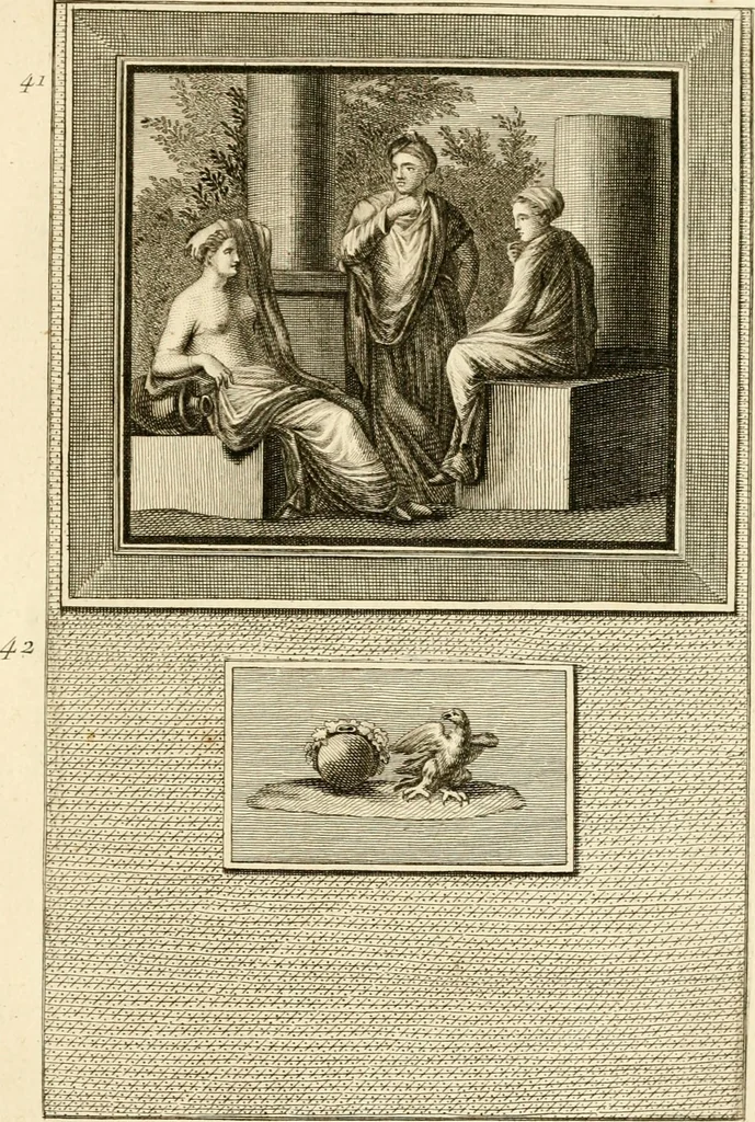 An illustration from Les antiquités d'Herculanum : avec leurs explications en françois, 1780, leaf 102