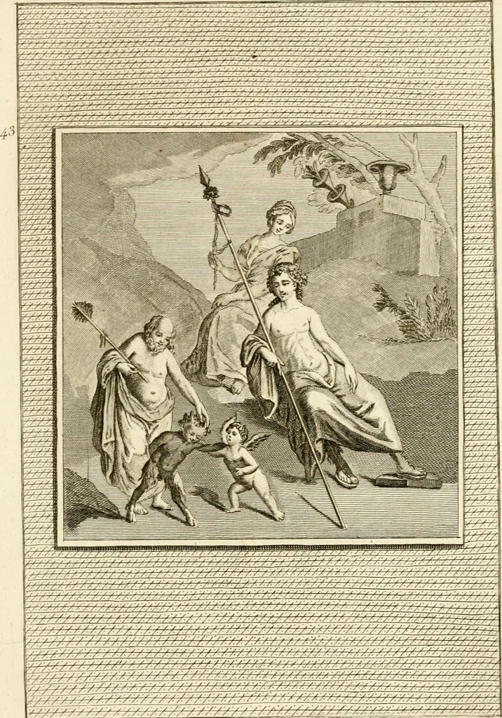 An illustration from Les antiquités d'Herculanum : avec leurs explications en françois, 1780, leaf 110