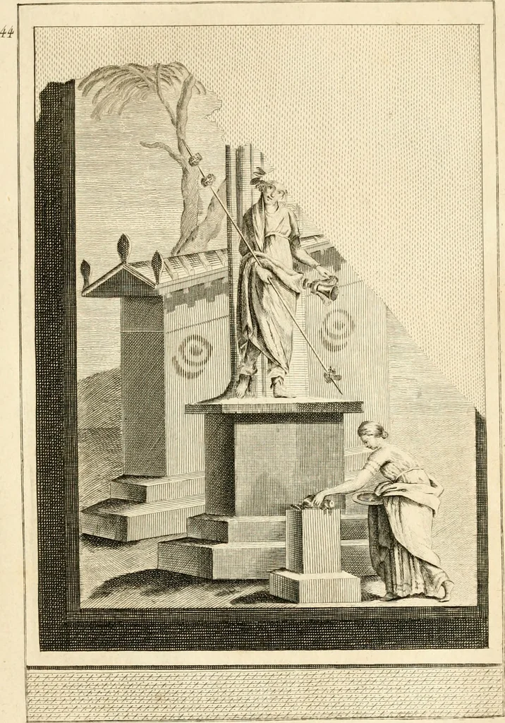 An illustration from Les antiquités d'Herculanum : avec leurs explications en françois, 1780, leaf 116