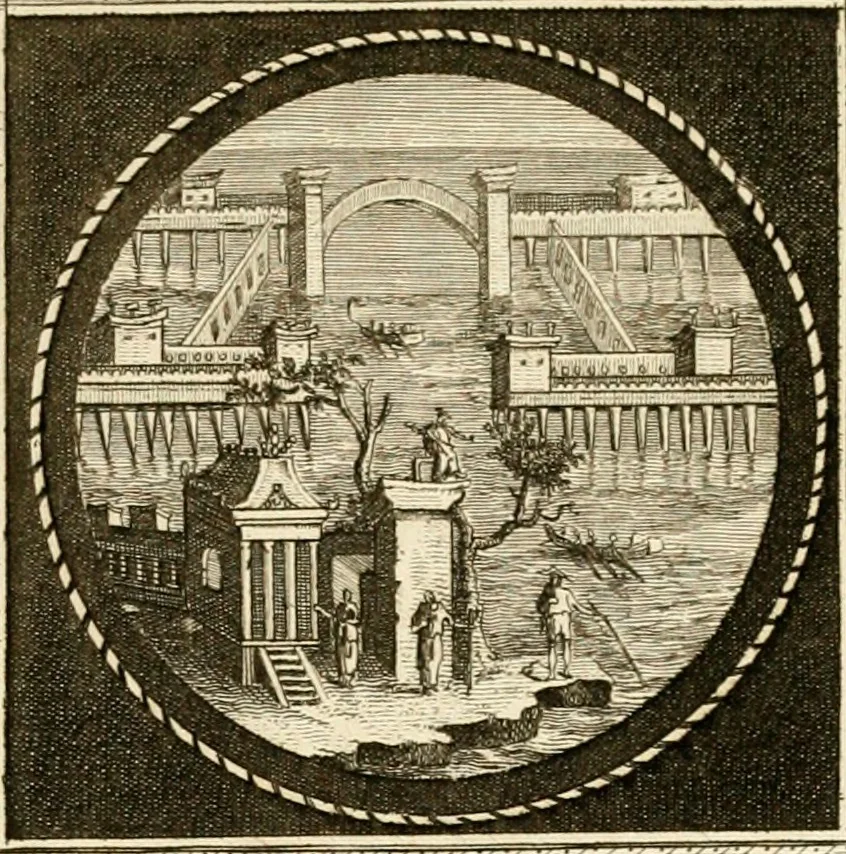 An illustration from Les antiquités d'Herculanum : avec leurs explications en françois, 1780, leaf 124