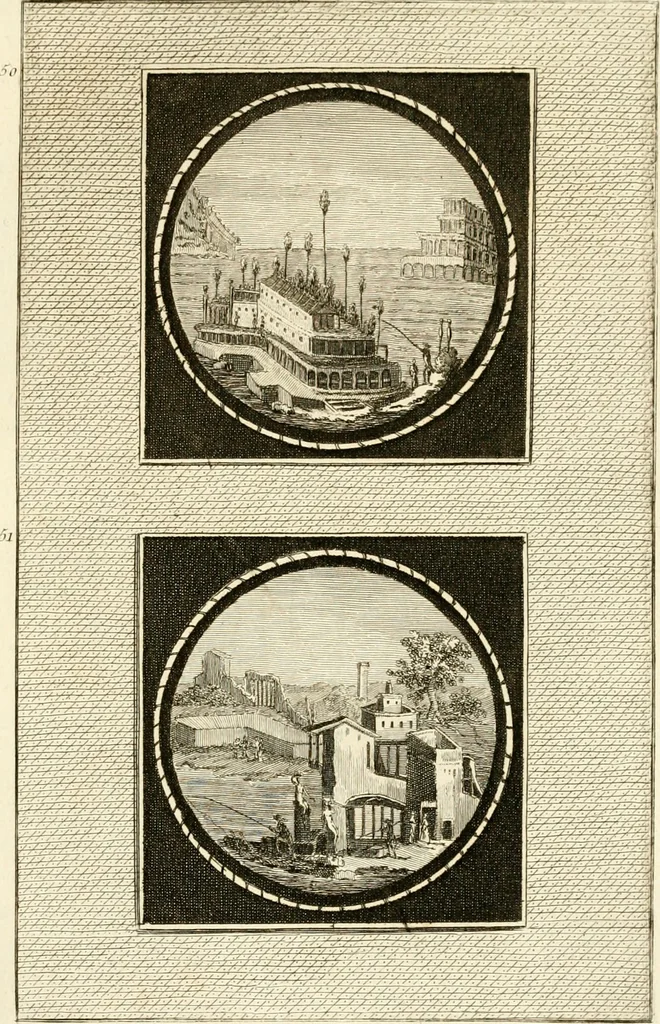 An illustration from Les antiquités d'Herculanum : avec leurs explications en françois, 1780, leaf 130