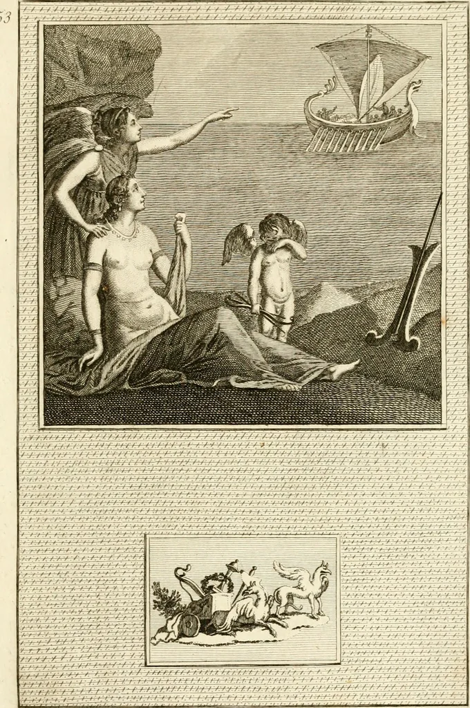 An illustration from Les antiquités d'Herculanum : avec leurs explications en françois, 1780, leaf 142