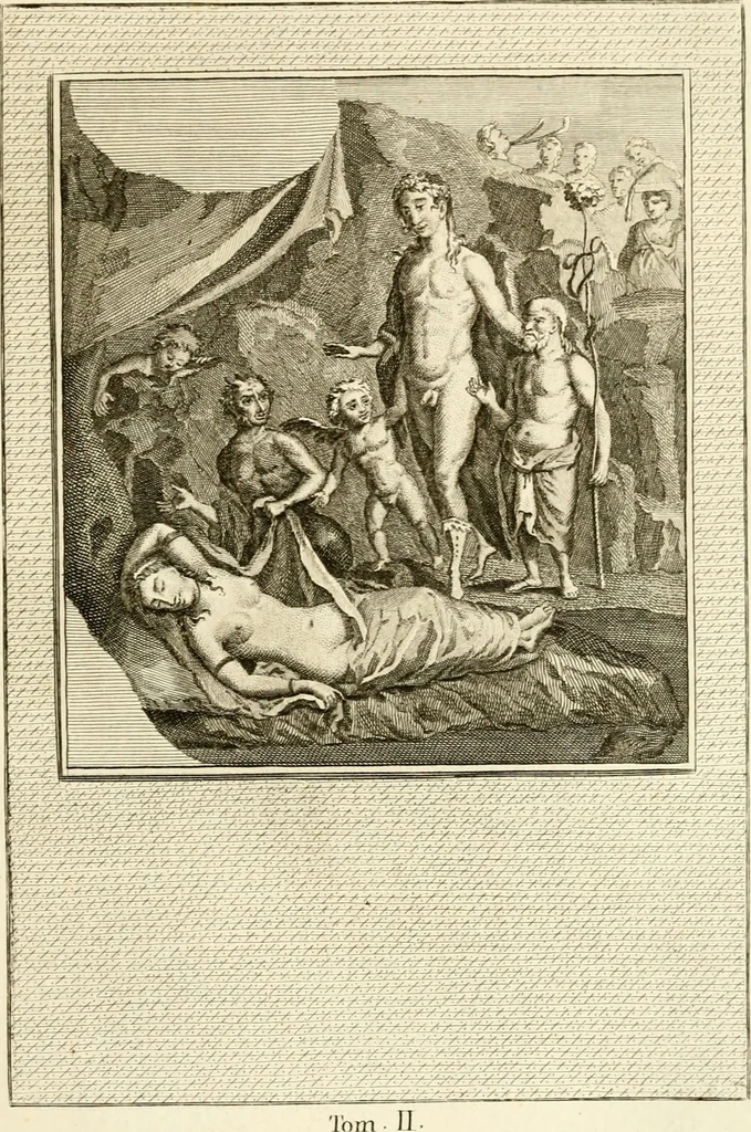 An illustration from Les antiquités d'Herculanum : avec leurs explications en françois, 1780, leaf 154