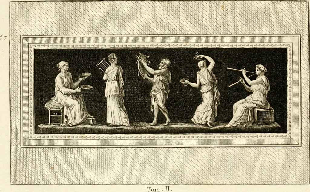 An illustration from Les antiquités d'Herculanum : avec leurs explications en françois, 1780, leaf 166