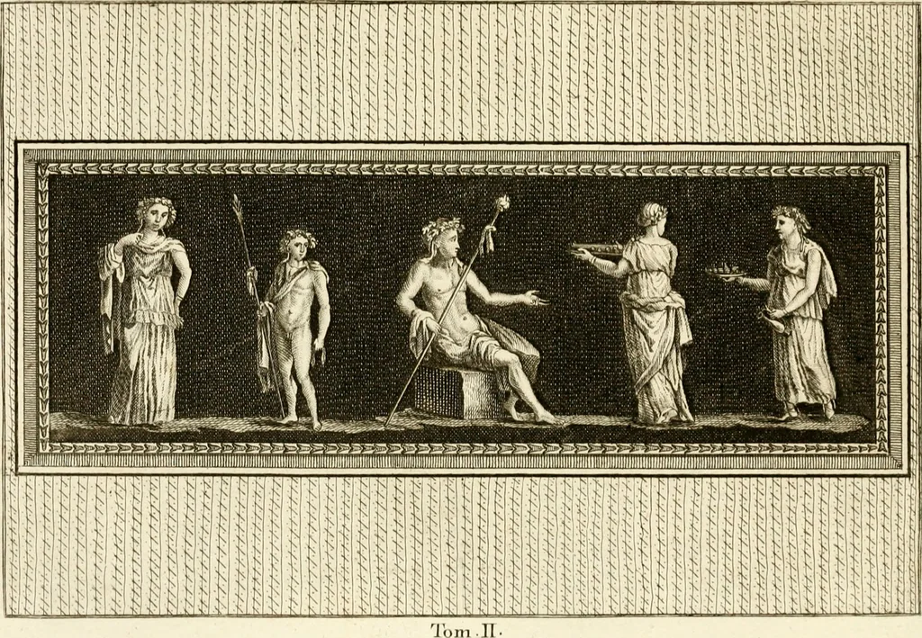 An illustration from Les antiquités d'Herculanum : avec leurs explications en françois, 1780, leaf 174