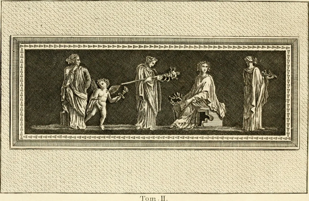 An illustration from Les antiquités d'Herculanum : avec leurs explications en françois, 1780, leaf 182