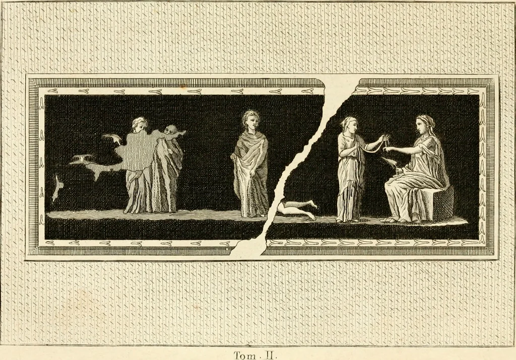 An illustration from Les antiquités d'Herculanum : avec leurs explications en françois, 1780, leaf 202
