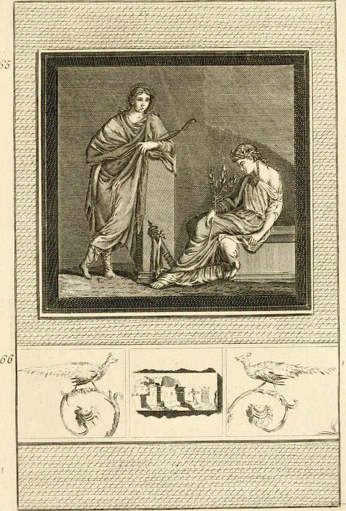 An illustration from Les antiquités d'Herculanum : avec leurs explications en françois, 1780, leaf 212