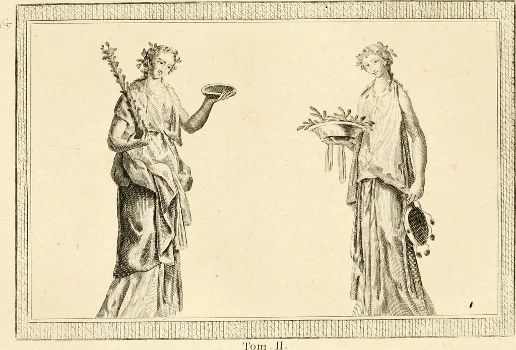 An illustration from Les antiquités d'Herculanum : avec leurs explications en françois, 1780, leaf 216