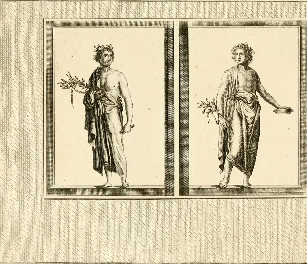 An illustration from Les antiquités d'Herculanum : avec leurs explications en françois, 1780, leaf 224