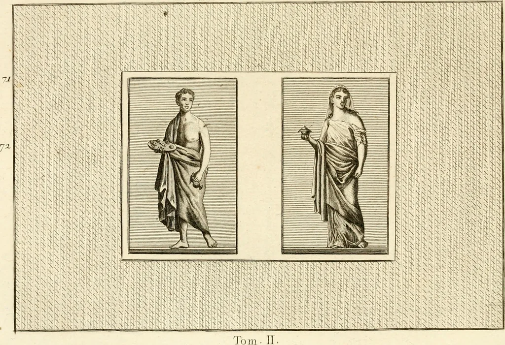 An illustration from Les antiquités d'Herculanum : avec leurs explications en françois, 1780, leaf 228
