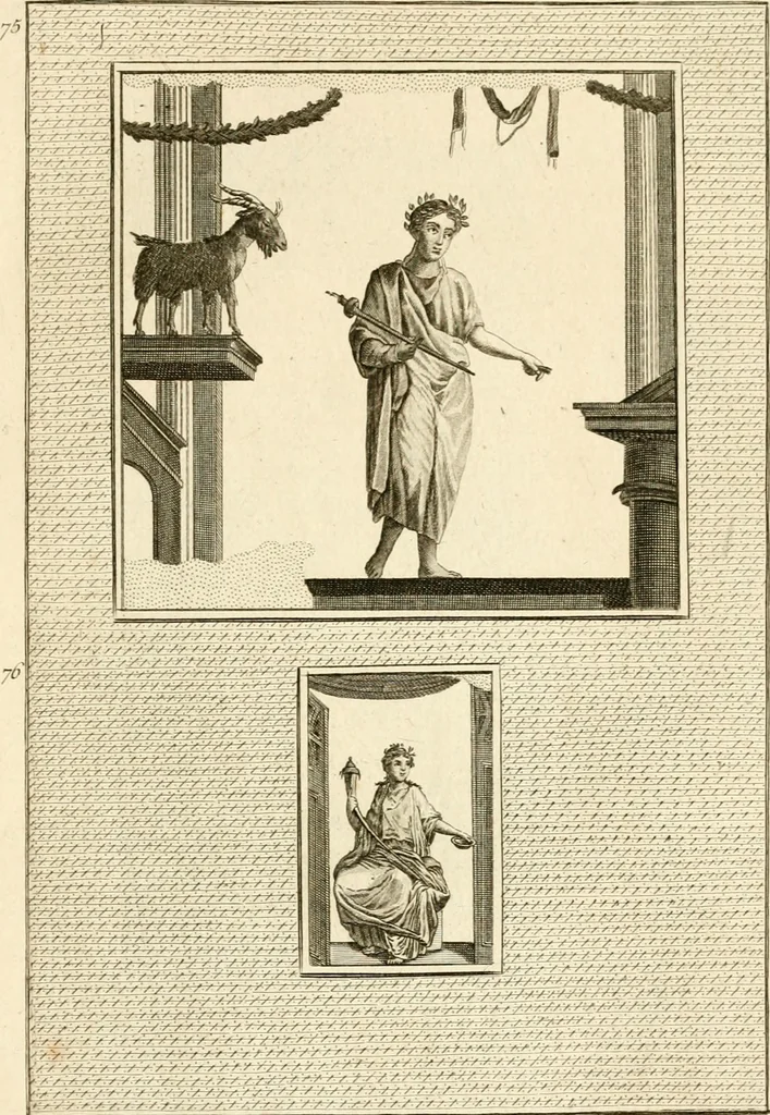 An illustration from Les antiquités d'Herculanum : avec leurs explications en françois, 1780, leaf 236