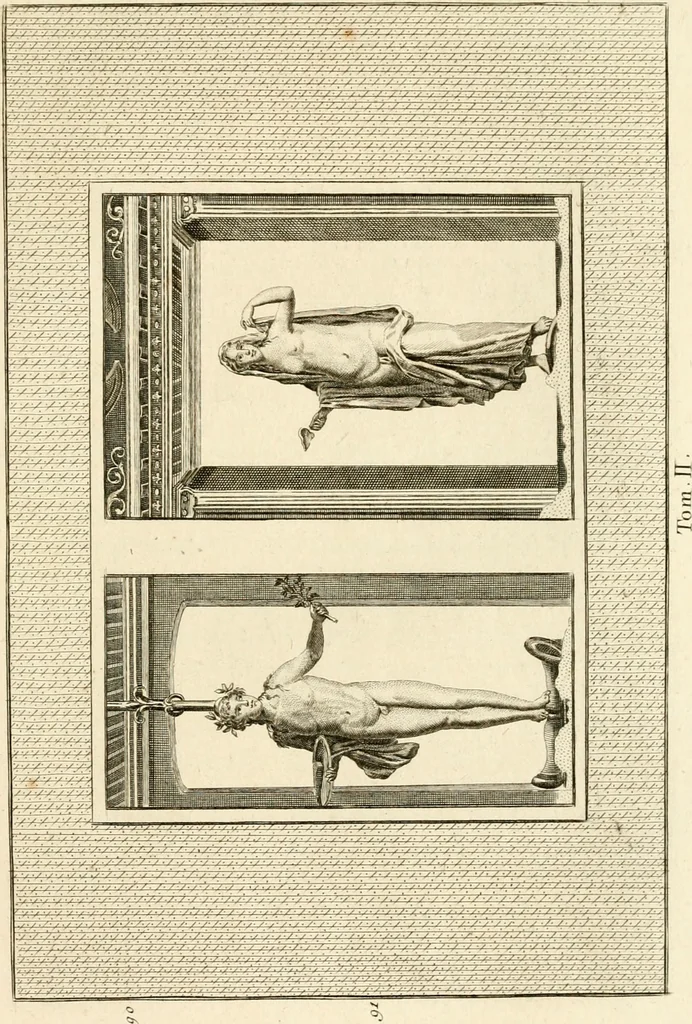 An illustration from Les antiquités d'Herculanum : avec leurs explications en françois, 1780, leaf 260