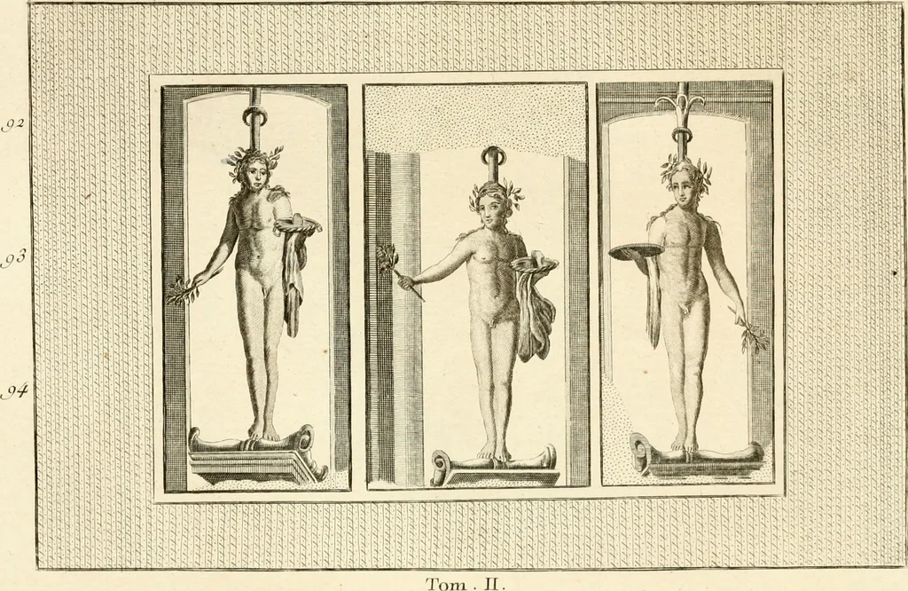 An illustration from Les antiquités d'Herculanum : avec leurs explications en françois, 1780, leaf 264