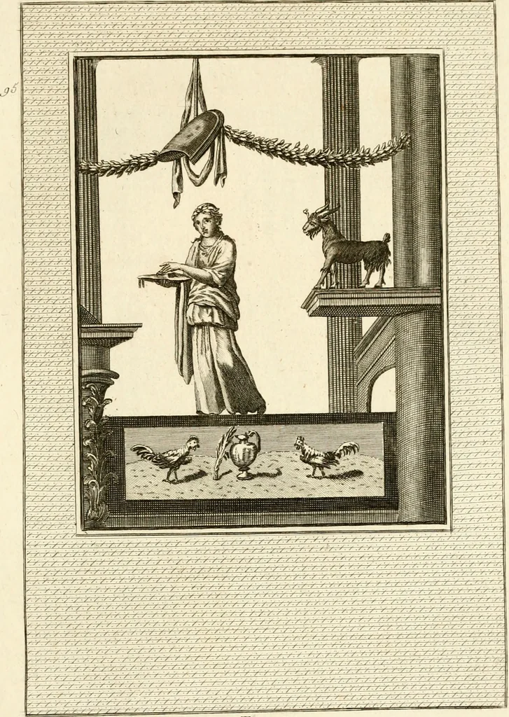 An illustration from Les antiquités d'Herculanum : avec leurs explications en françois, 1780, leaf 270