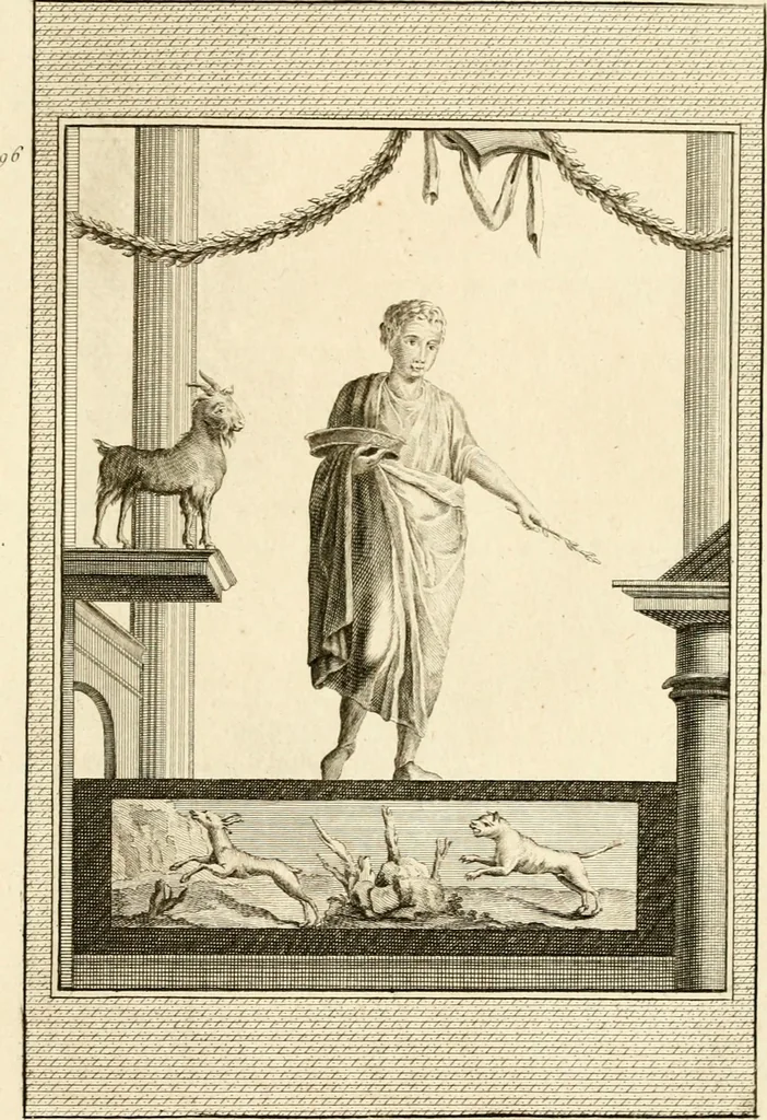An illustration from Les antiquités d'Herculanum : avec leurs explications en françois, 1780, leaf 272