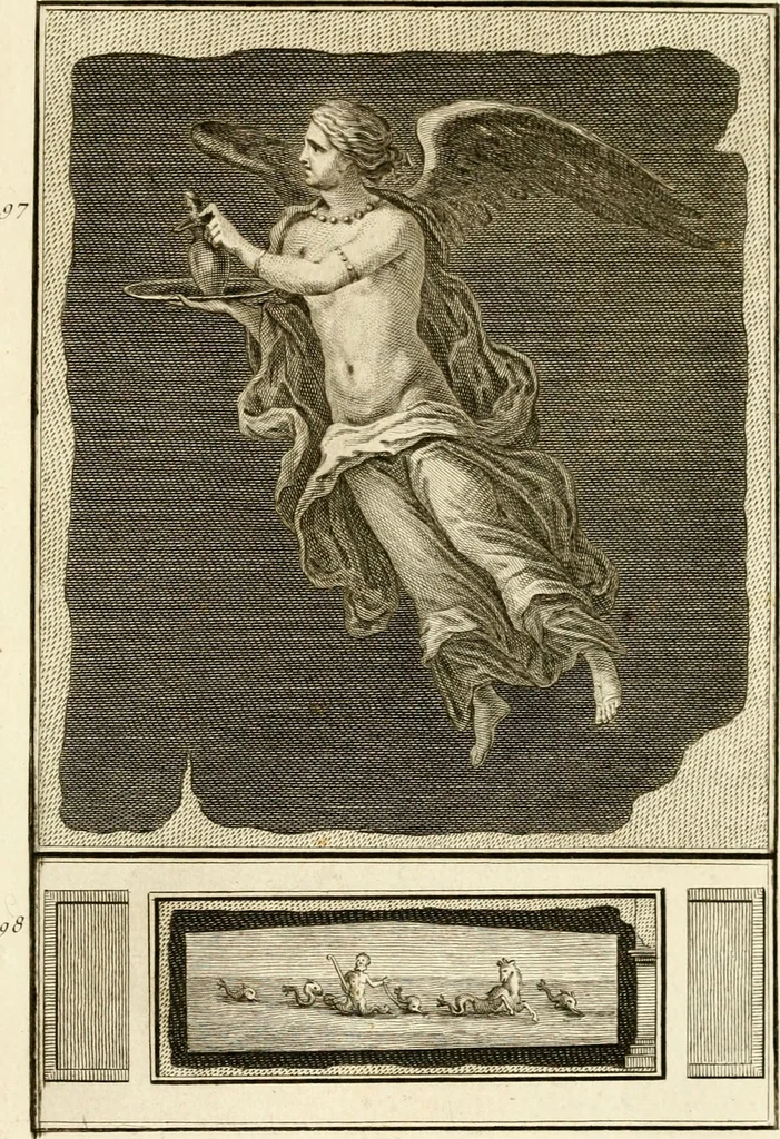 An illustration from Les antiquités d'Herculanum : avec leurs explications en françois, 1780, leaf 276