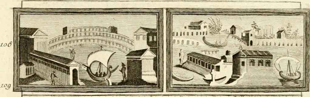 An illustration from Les antiquités d'Herculanum : avec leurs explications en françois, 1780, leaf 294