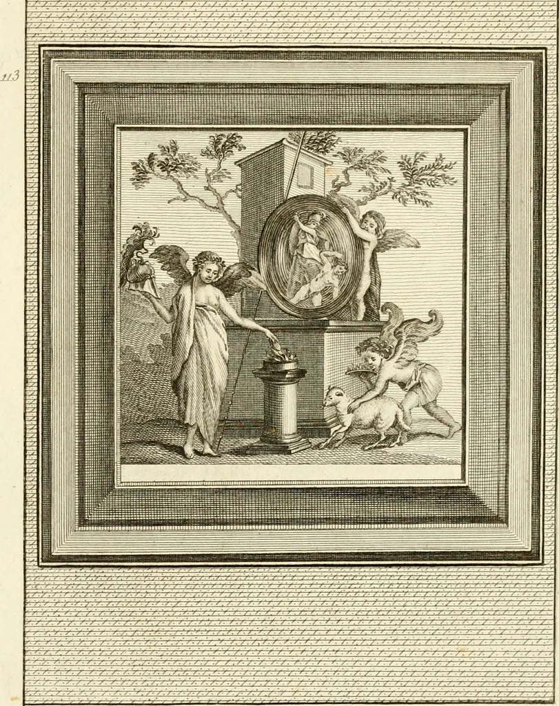 An illustration from Les antiquités d'Herculanum : avec leurs explications en françois, 1780, leaf 304