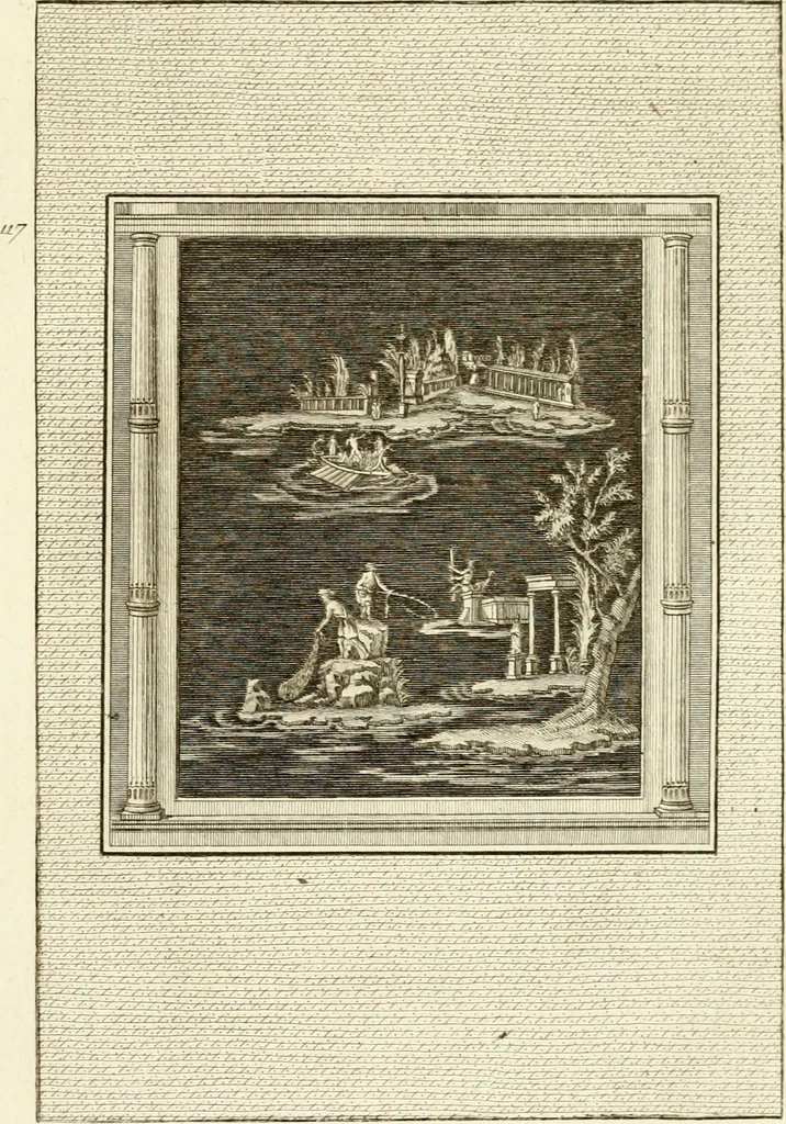 An illustration from Les antiquités d'Herculanum : avec leurs explications en françois, 1780, leaf 316