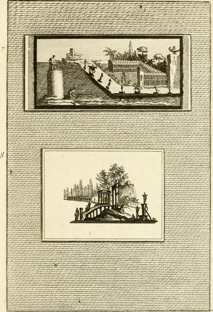 An illustration from Les antiquités d'Herculanum : avec leurs explications en françois, 1780, leaf 34