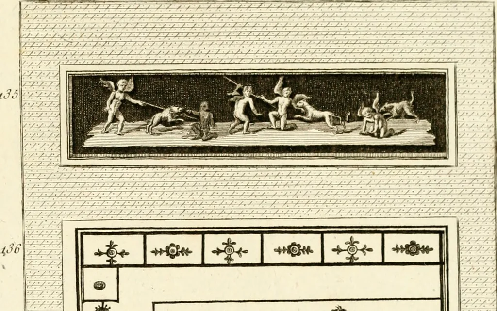 An illustration from Les antiquités d'Herculanum : avec leurs explications en françois, 1780, leaf 346