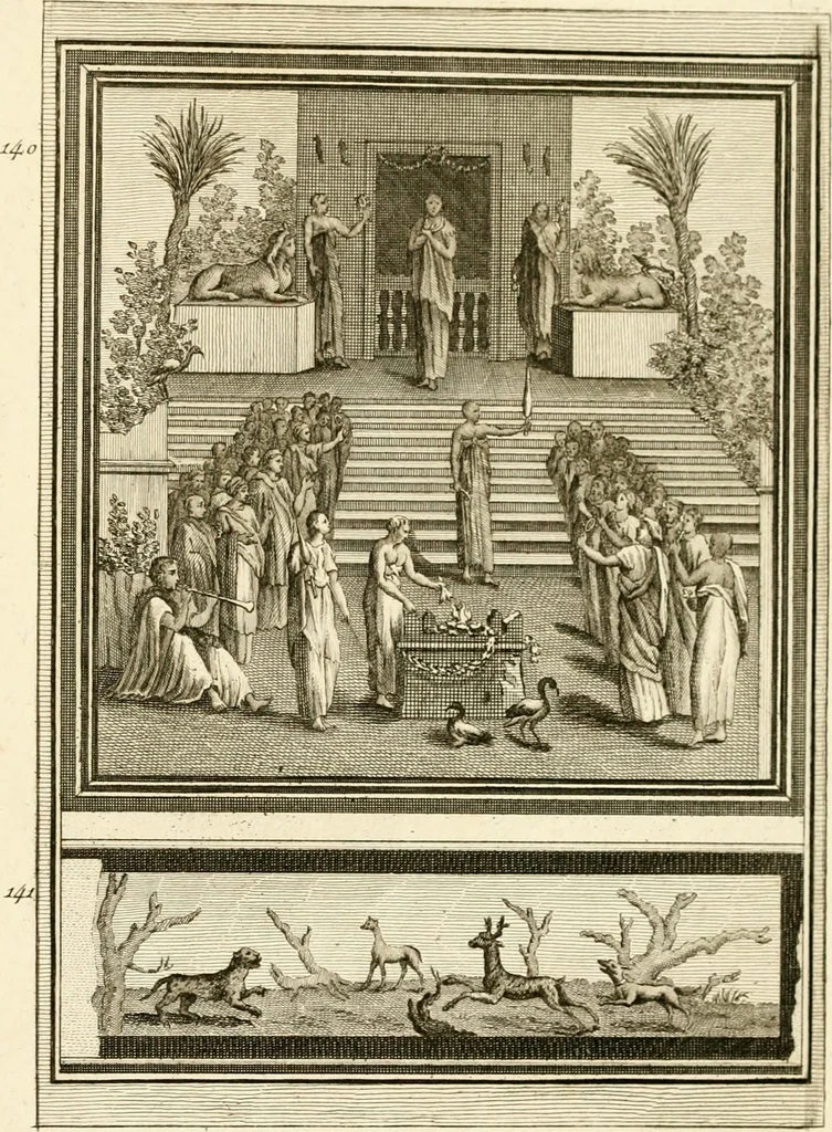 An illustration from Les antiquités d'Herculanum : avec leurs explications en françois, 1780, leaf 364