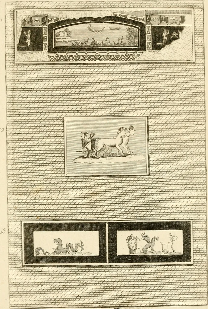 An illustration from Les antiquités d'Herculanum : avec leurs explications en françois, 1780, leaf 44