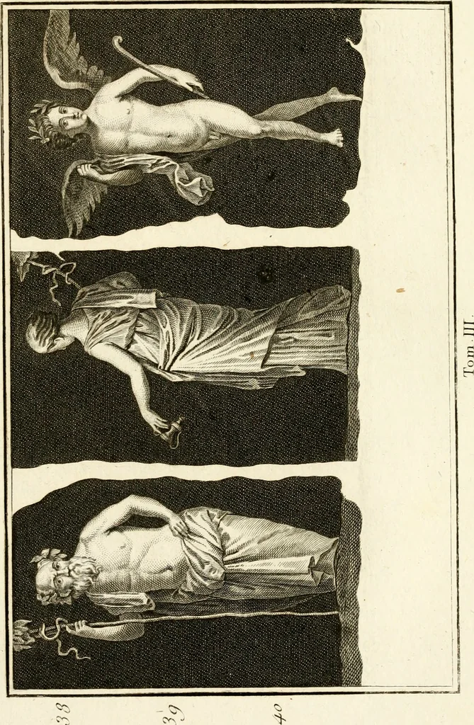 An illustration from Les antiquités d'Herculanum : avec leurs explications en françois, 1780, leaf 124