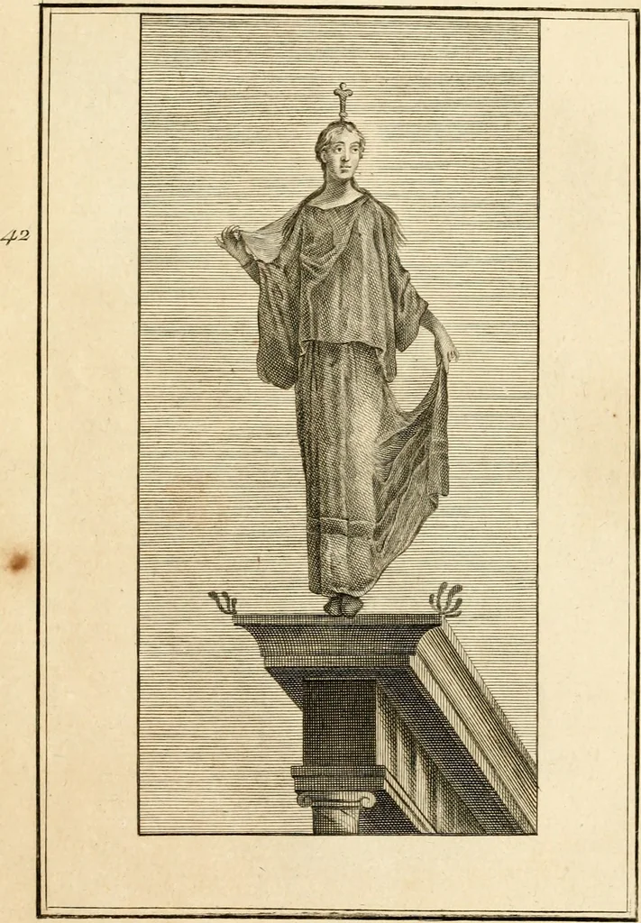 An illustration from Les antiquités d'Herculanum : avec leurs explications en françois, 1780, leaf 132