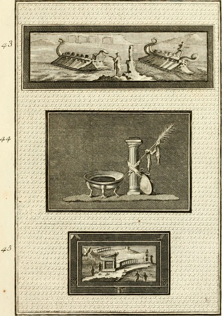 An illustration from Les antiquités d'Herculanum : avec leurs explications en françois, 1780, leaf 134