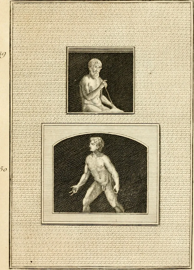 An illustration from Les antiquités d'Herculanum : avec leurs explications en françois, 1780, leaf 148