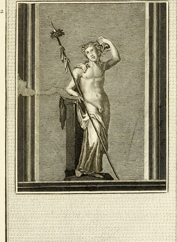An illustration from Les antiquités d'Herculanum : avec leurs explications en françois, 1780, leaf 16