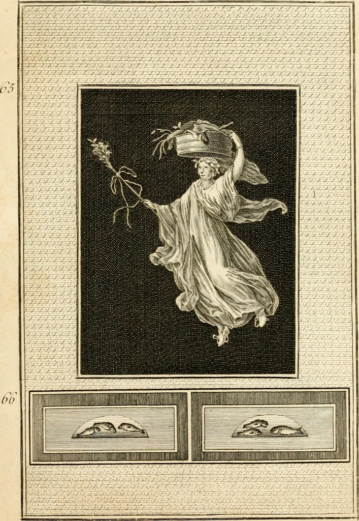 An illustration from Les antiquités d'Herculanum : avec leurs explications en françois, 1780, leaf 174