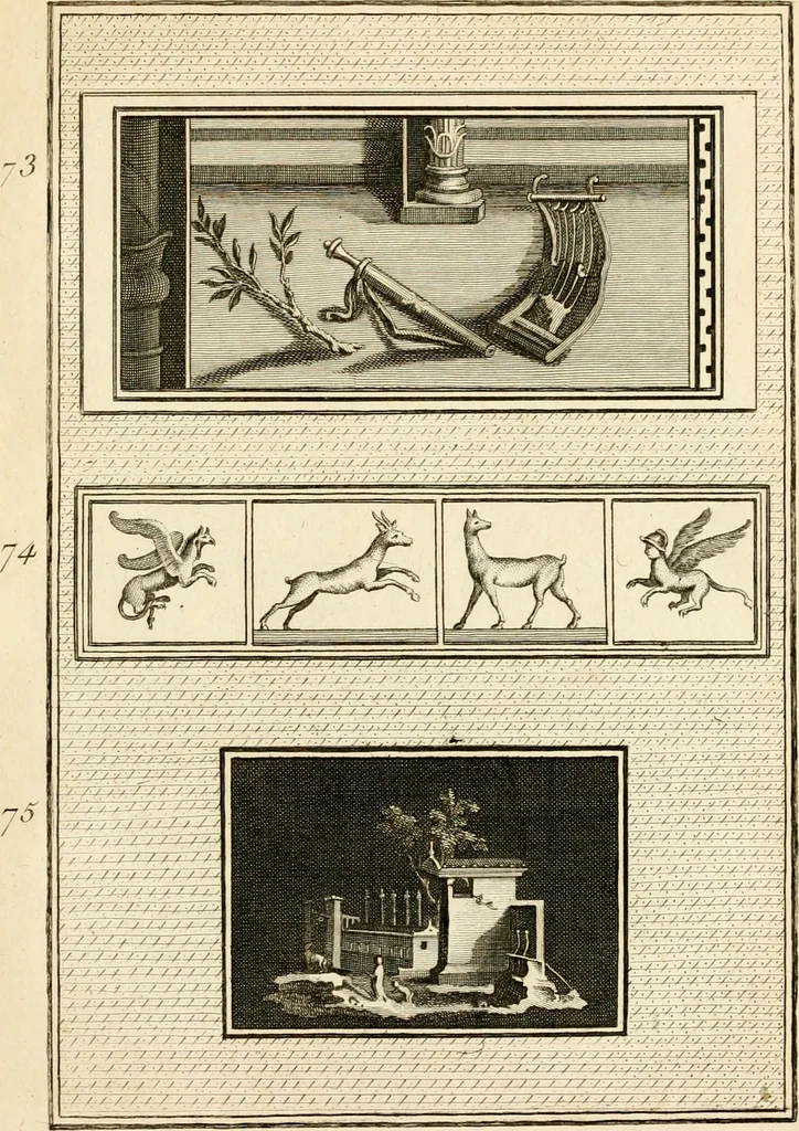 An illustration from Les antiquités d'Herculanum : avec leurs explications en françois, 1780, leaf 192