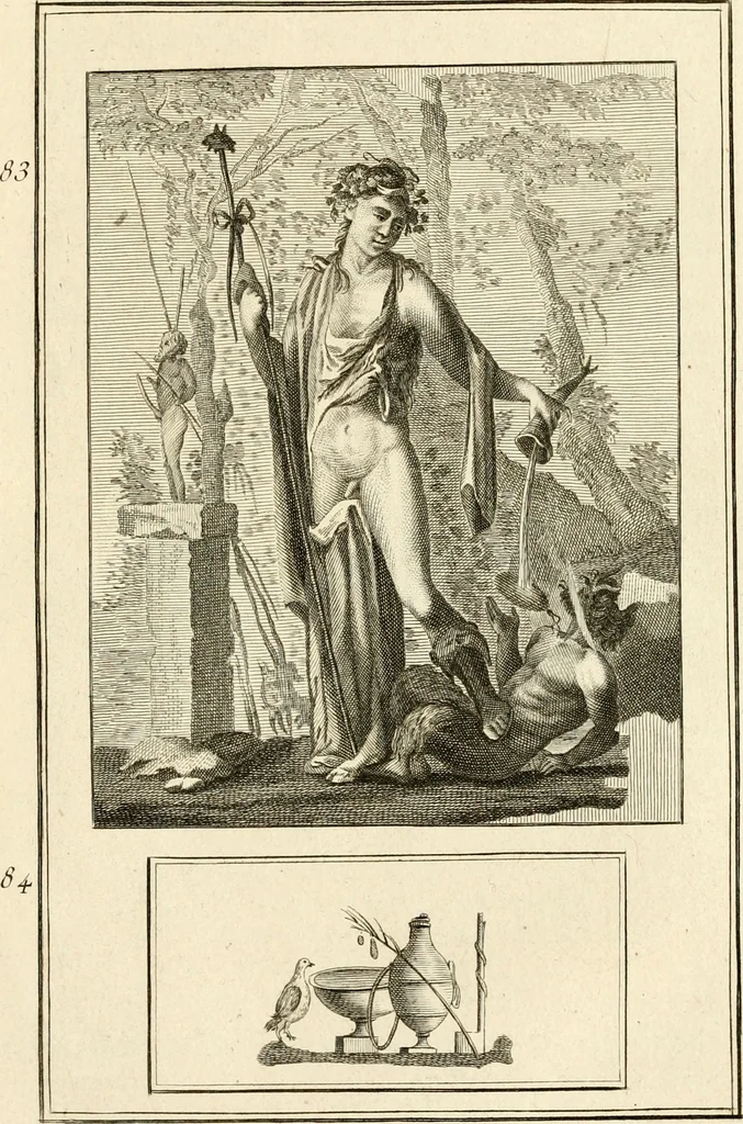 An illustration from Les antiquités d'Herculanum : avec leurs explications en françois, 1780, leaf 216