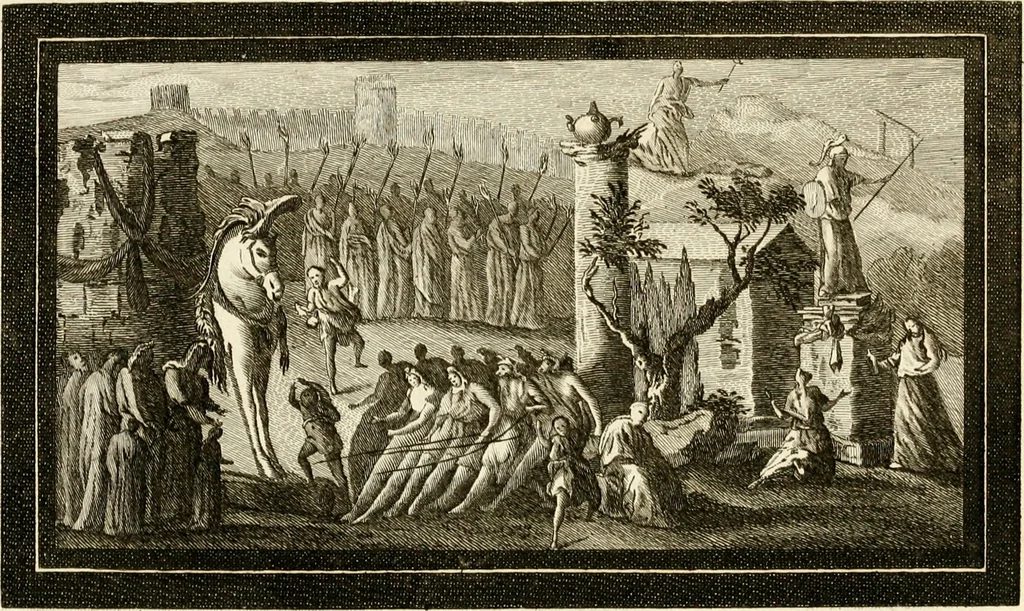 An illustration from Les antiquités d'Herculanum : avec leurs explications en françois, 1780, leaf 236