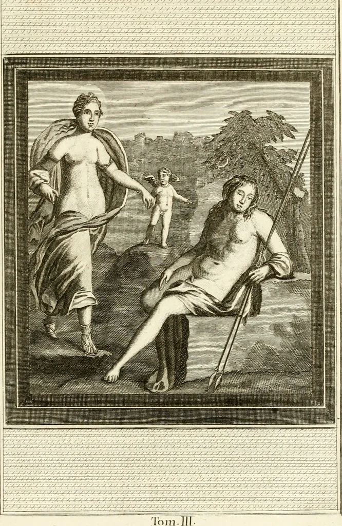 An illustration from Les antiquités d'Herculanum : avec leurs explications en françois, 1780, leaf 24