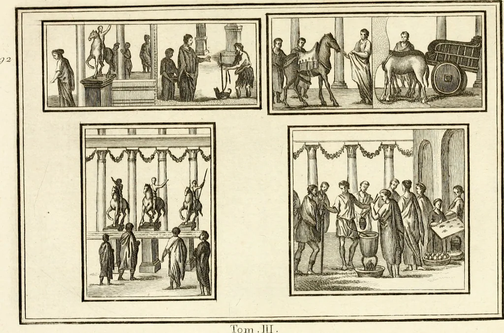An illustration from Les antiquités d'Herculanum : avec leurs explications en françois, 1780, leaf 260