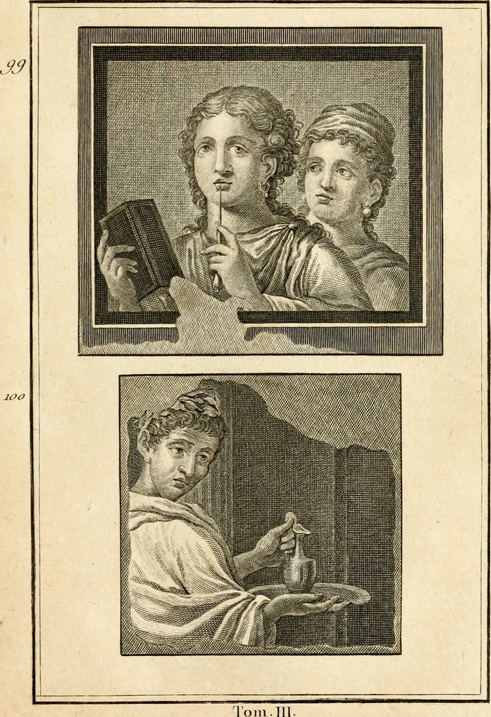 An illustration from Les antiquités d'Herculanum : avec leurs explications en françois, 1780, leaf 274
