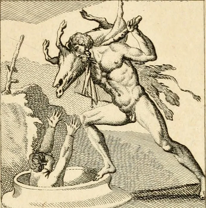 An illustration from Les antiquités d'Herculanum : avec leurs explications en françois, 1780, leaf 278