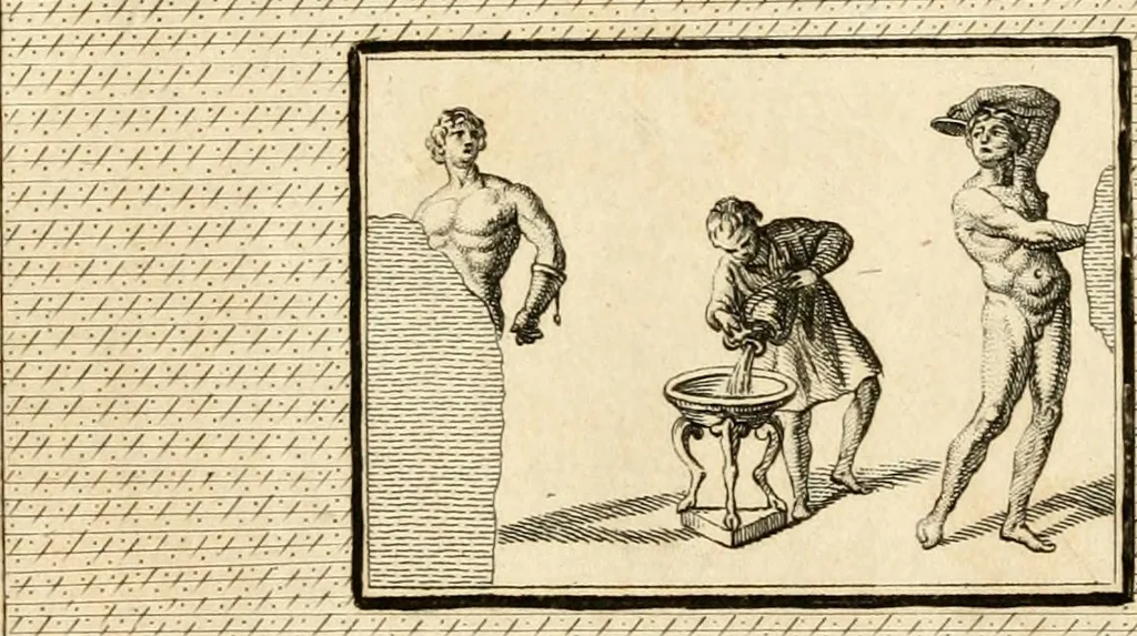 An illustration from Les antiquités d'Herculanum : avec leurs explications en françois, 1780, leaf 278