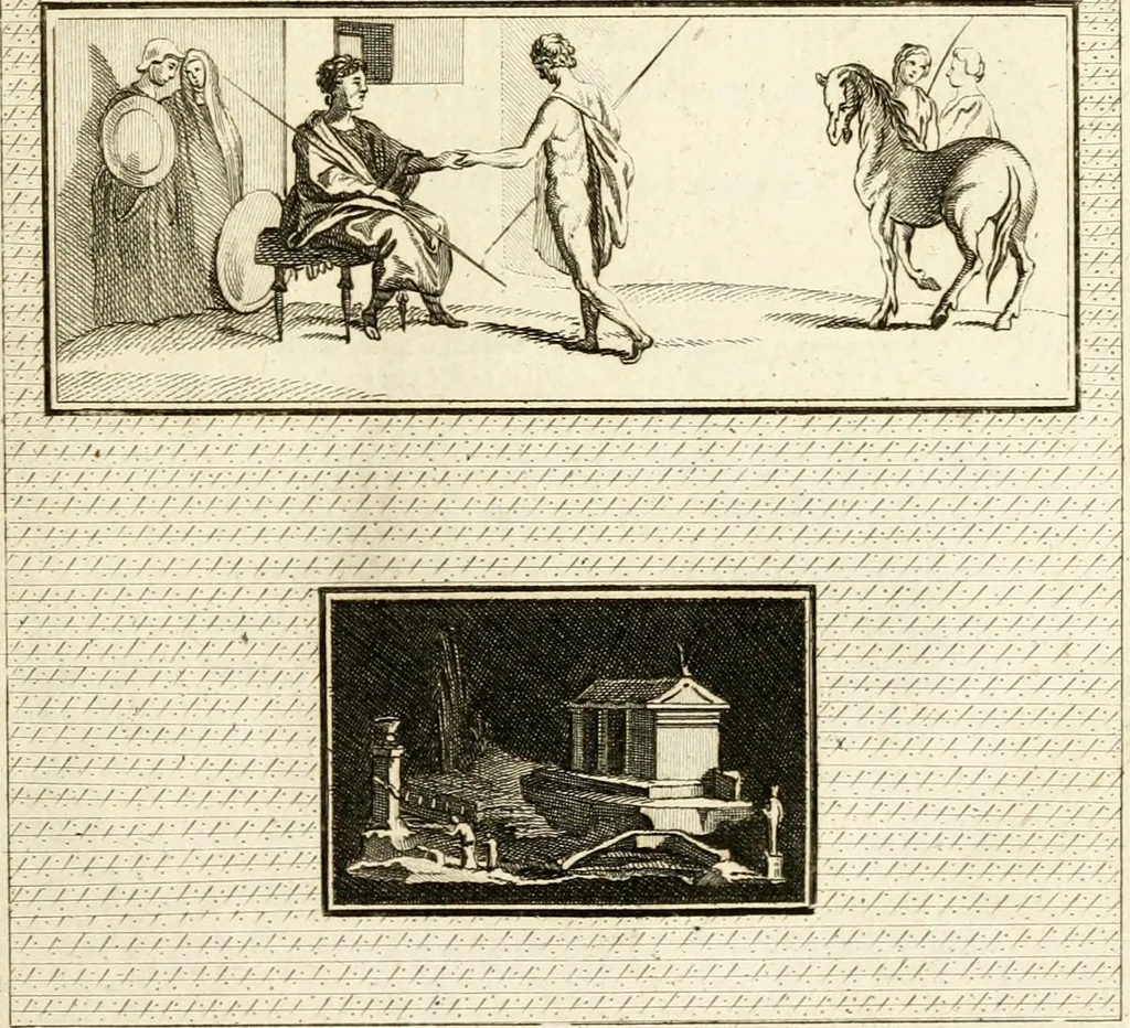 An illustration from Les antiquités d'Herculanum : avec leurs explications en françois, 1780, leaf 284