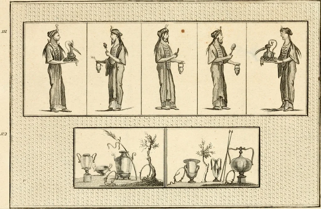 An illustration from Les antiquités d'Herculanum : avec leurs explications en françois, 1780, leaf 308