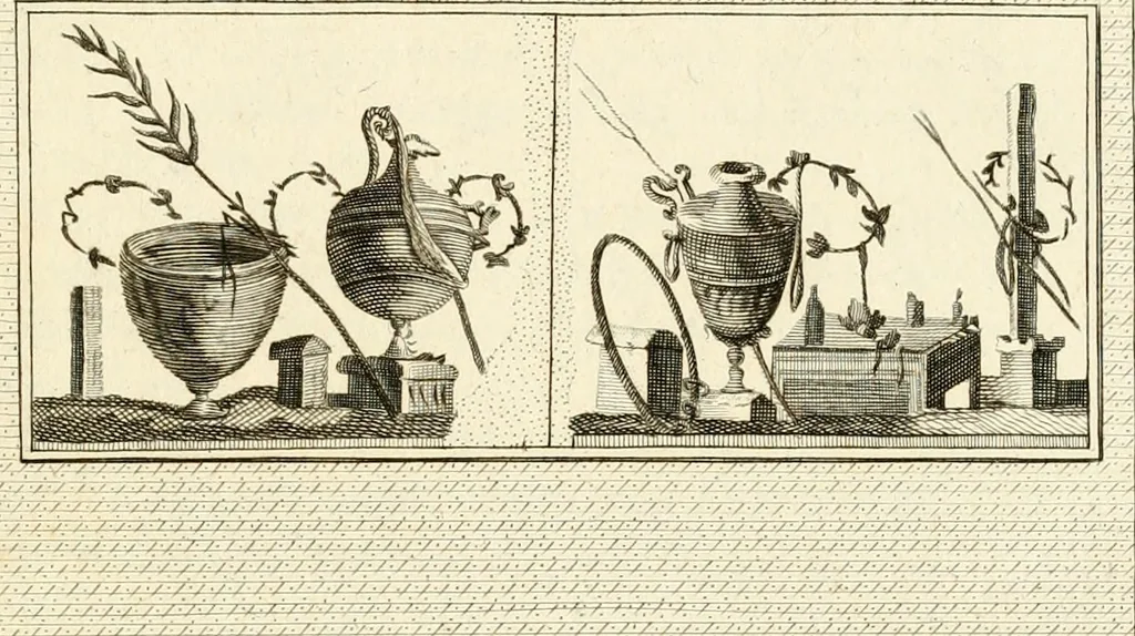 An illustration from Les antiquités d'Herculanum : avec leurs explications en françois, 1780, leaf 72
