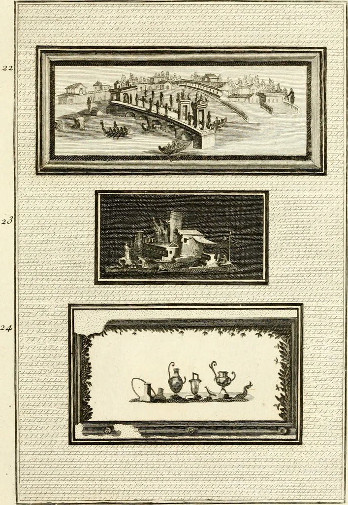 An illustration from Les antiquités d'Herculanum : avec leurs explications en françois, 1780, leaf 82