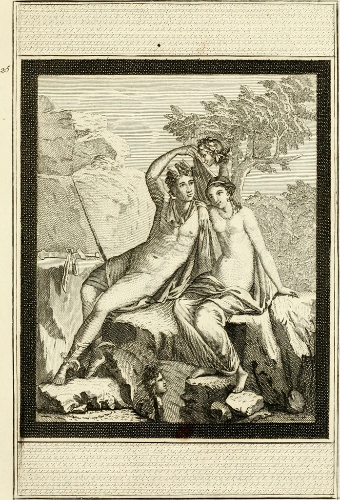 An illustration from Les antiquités d'Herculanum : avec leurs explications en françois, 1780, leaf 88