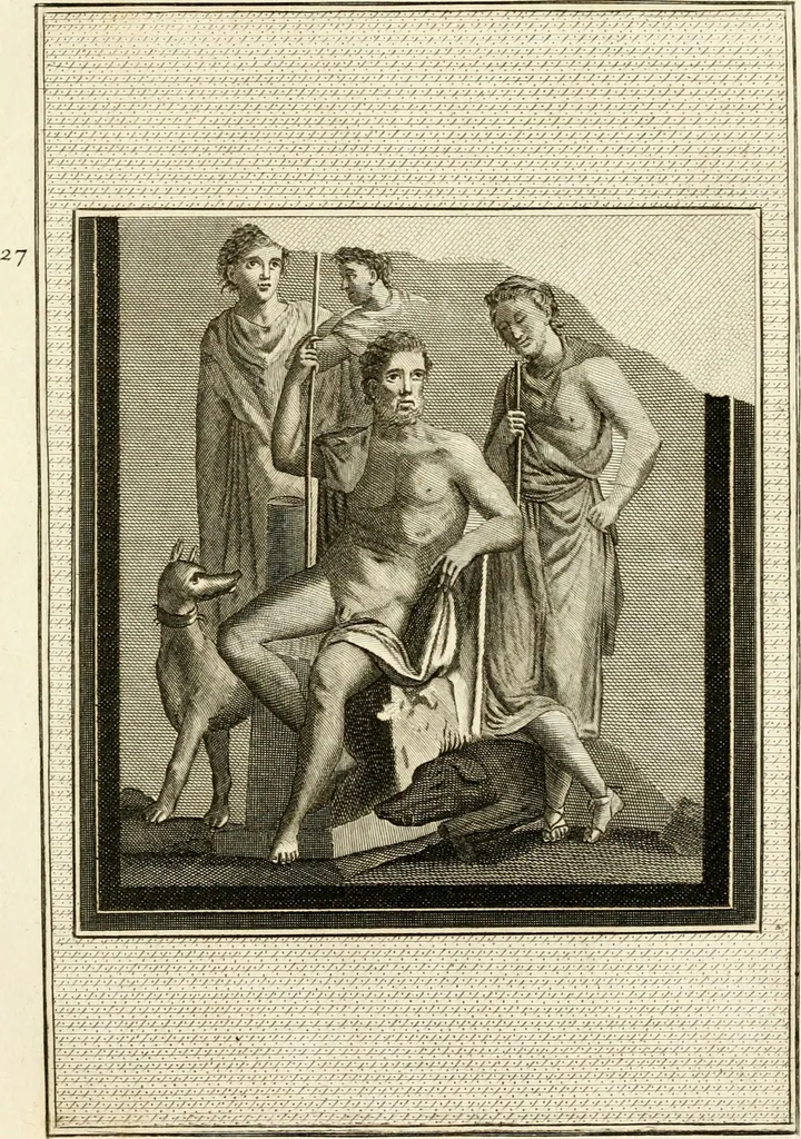 An illustration from Les antiquités d'Herculanum : avec leurs explications en françois, 1780, leaf 94